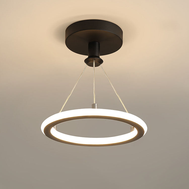 Modern Aluminum LED Semi-Flush Ceiling Light