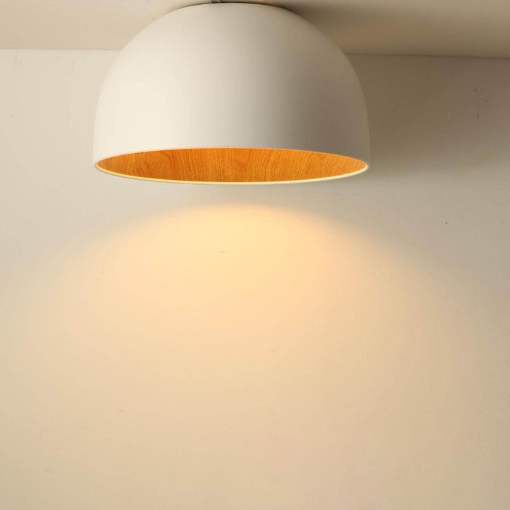 Minimalist Wooden LED Flush Mount Ceiling Light