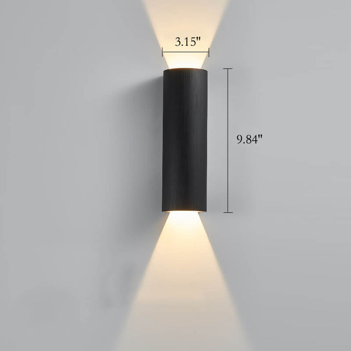 Minimalist Cylindrical Aluminum LED Wall Sconce