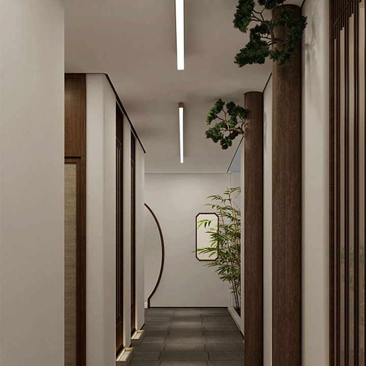 Minimalist Aluminum LED Flush Mount Ceiling Light