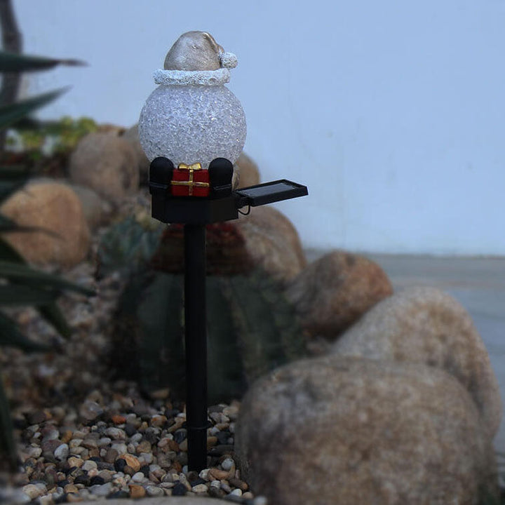 Christmas Solar Snowman Lawn Light