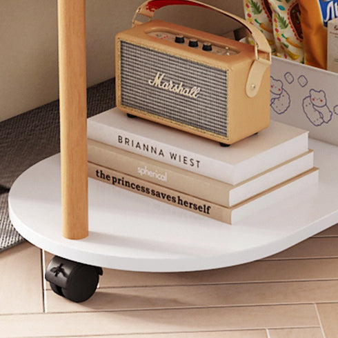 Minimalist Round Solid Wood End Table