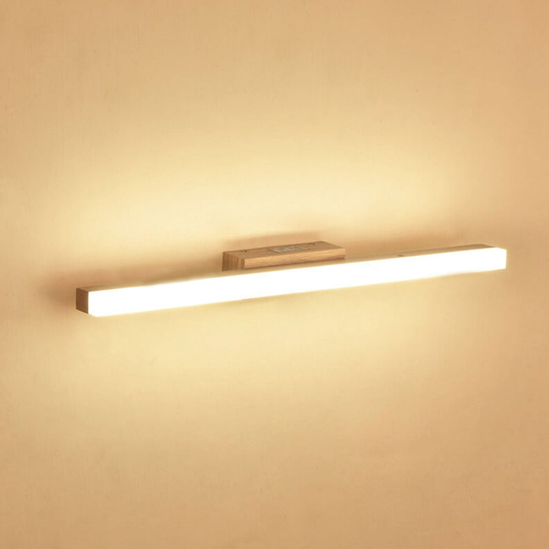 Minimalist Wooden LED Vanity Light