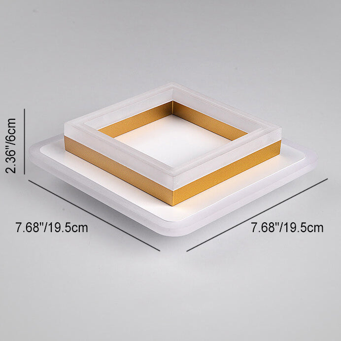 Nordic Square Acrylic LED Flush Mount Ceiling Light