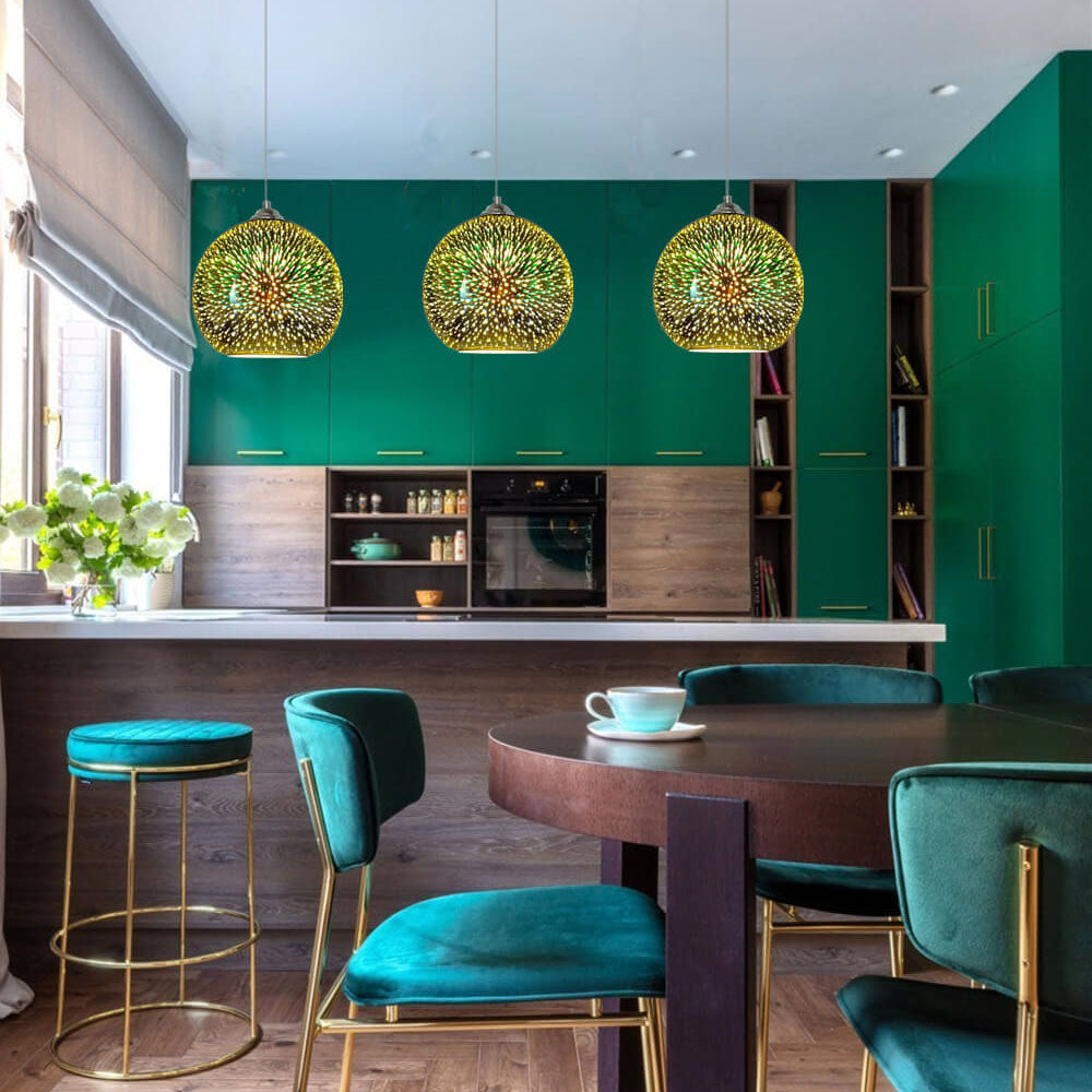Modern Dome Glass Pendant Light