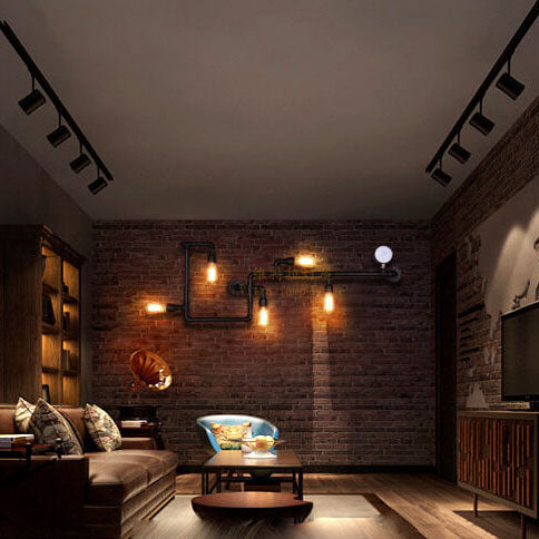 Industrial 5-Light Wall Sconce