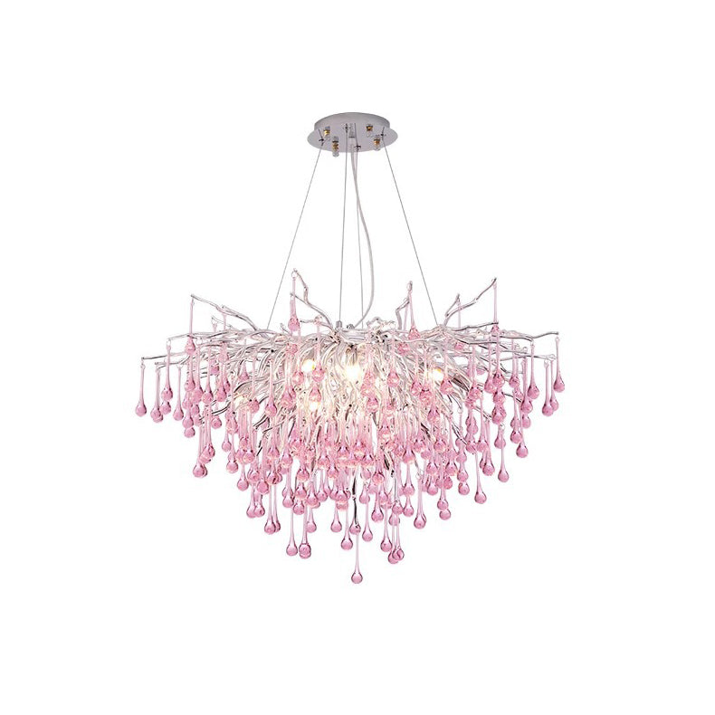 Modern Branch Aluminum Chandelier