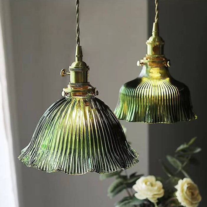 Minimalist Flower Walnut Pendant Light