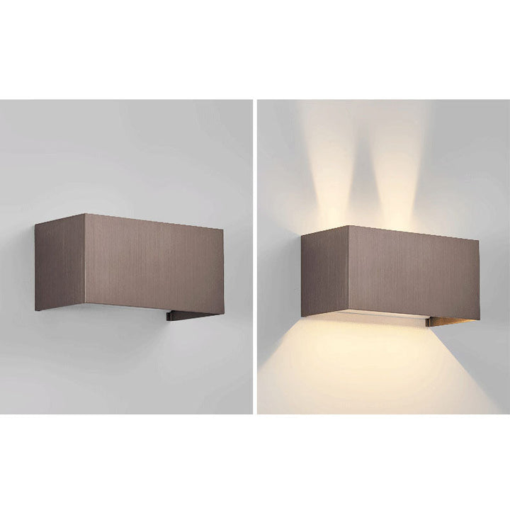 Minimalist Square Aluminum LED Reading Wall Light