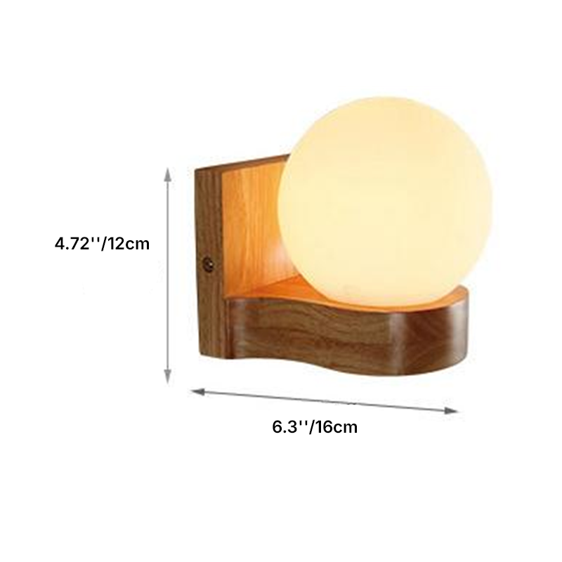 Contemporary Glass 2-Light Wall Lamp