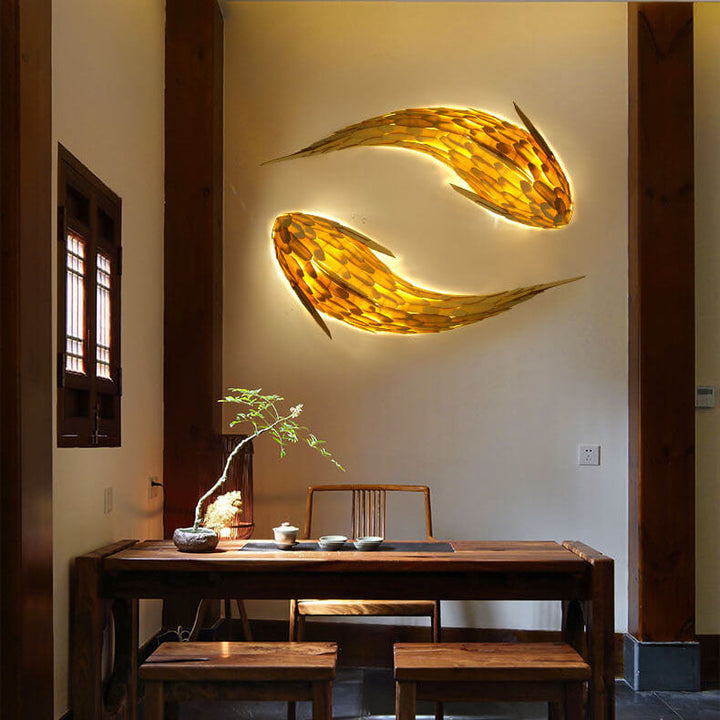 Modern Wood 4-Light Wall Sconce