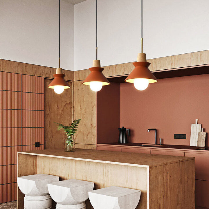 Minimalist Wood Pendant Light