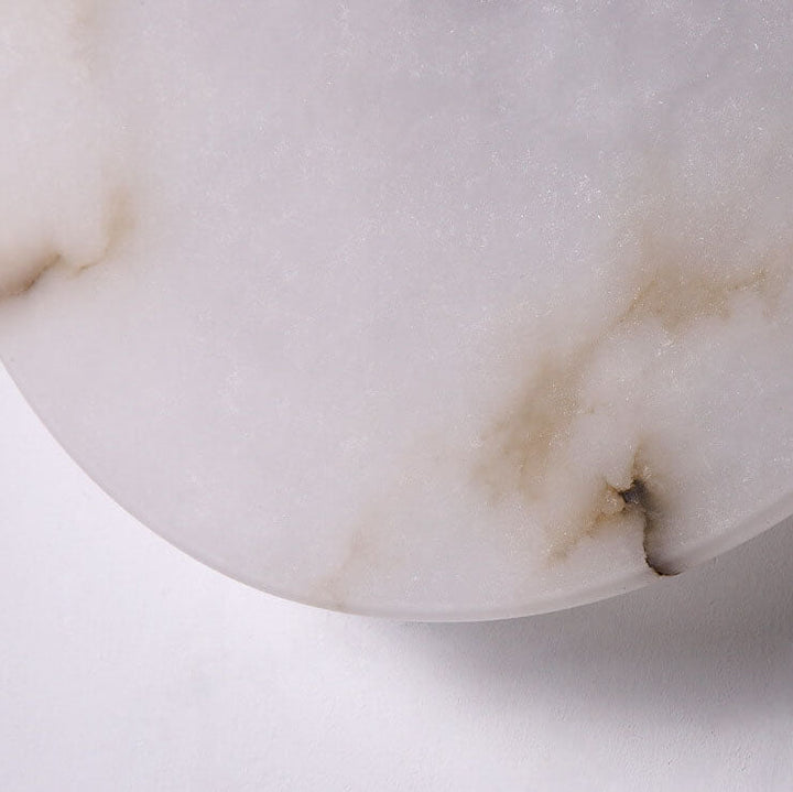 Contemporary Round Marble LED Wall Sconce