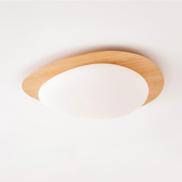 Nordic Wood LED Flush Mount Ceiling Light