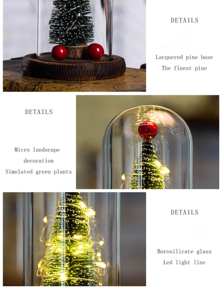 Christmas Tree Glass Cover Night Light