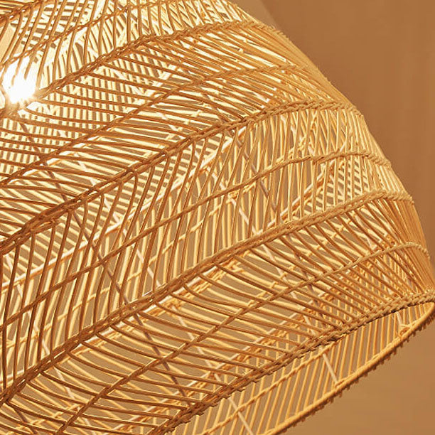 Dome Rattan Pendant Light