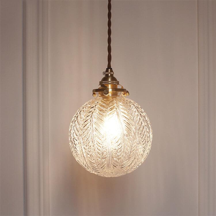 Retro Globe Glass Pendant Light