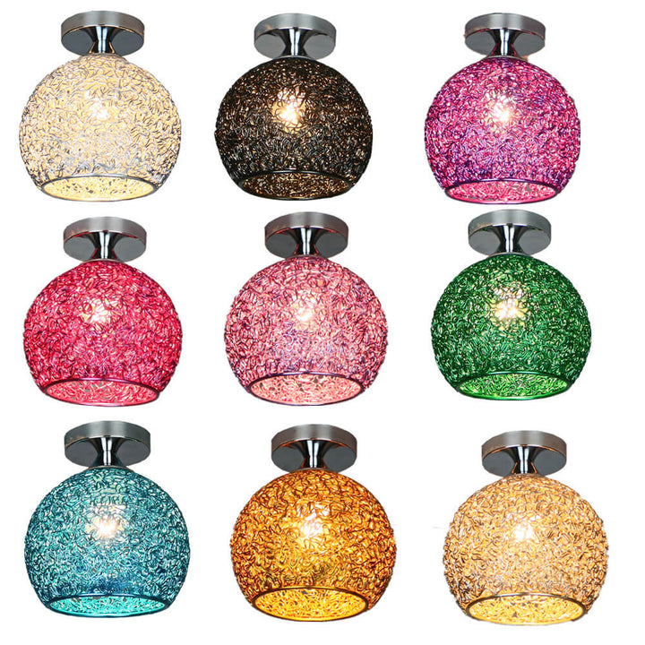 Modern Dome Semi-Flush Ceiling Light