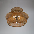Retro Rattan Weaving 3 Layers 4/6 Light Chandeliers