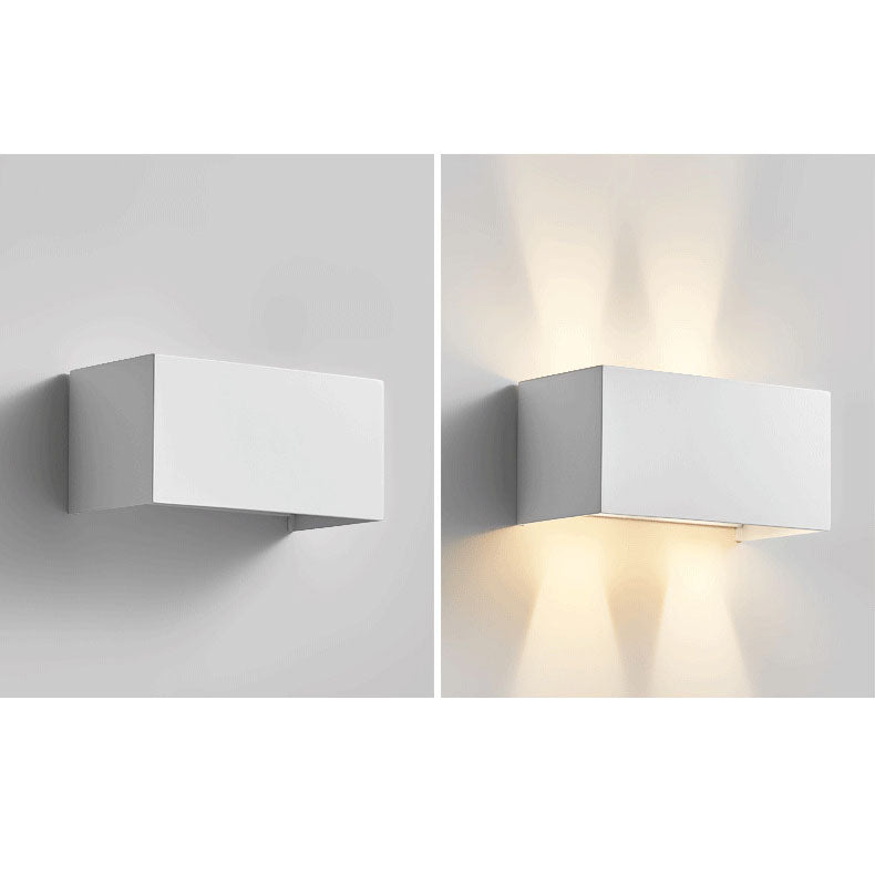 Modern Minimalist Aluminum Square Flat Adjustable Beam LED Reading Wall Sconce Lamp For Entryway