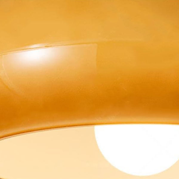 Modern Round Copper Flush Mount Ceiling Light
