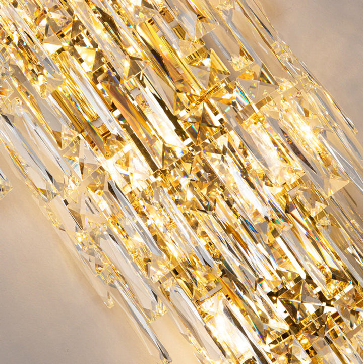 Contemporary Crystal Wall Sconce