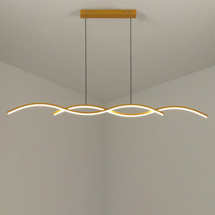 Minimalist Wave LED Chandelier