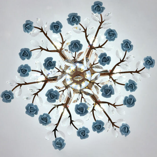 Modern Ceramic 8-Light Chandelier
