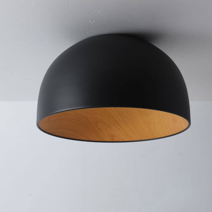 Minimalist Wooden LED Flush Mount Ceiling Light