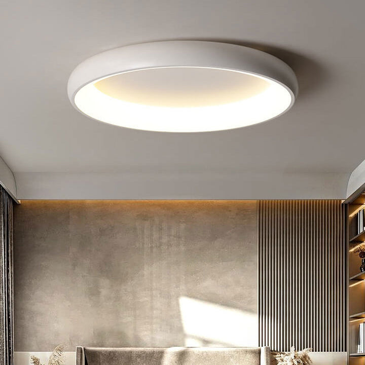 Minimalist Round Aluminum LED Flush Mount Ceiling Light 5