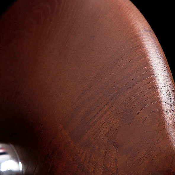 Minimalist Round Solid Wood Wall Sconce