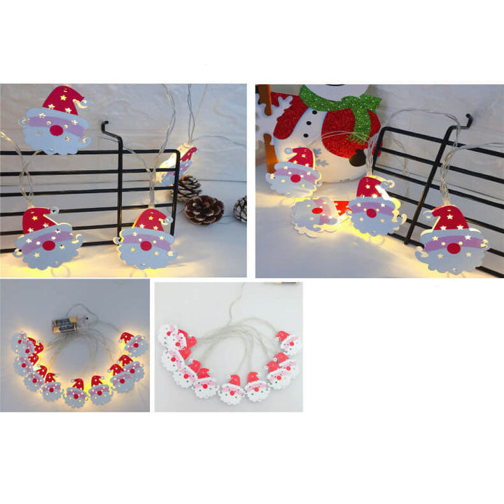 Painted Bells Elk Christmas String Lights