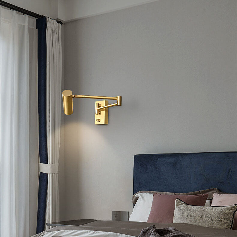 Nordic Copper Rotatable LED Reading Wall Light
