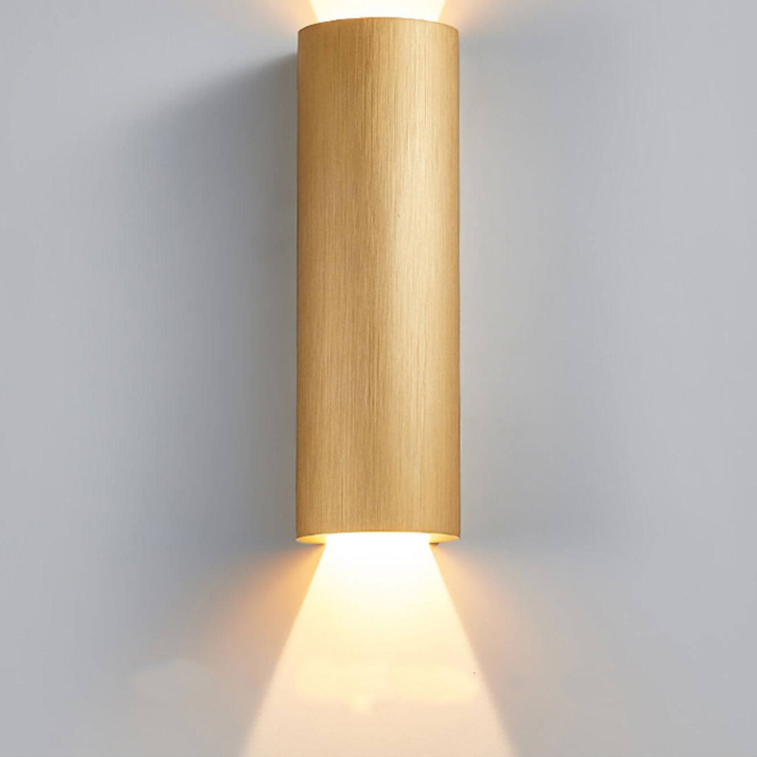 Minimalist Cylindrical Aluminum LED Wall Sconce