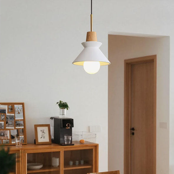 Minimalist Wood Pendant Light