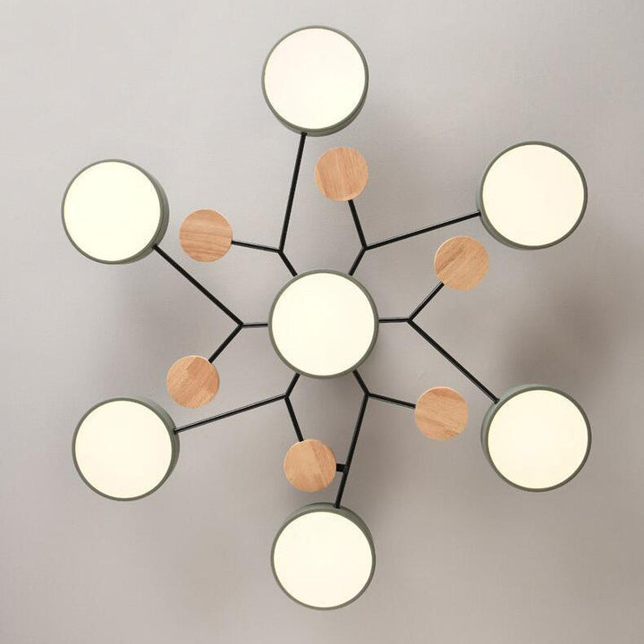 Nordic Molecule LED Semi-Flush Ceiling Light