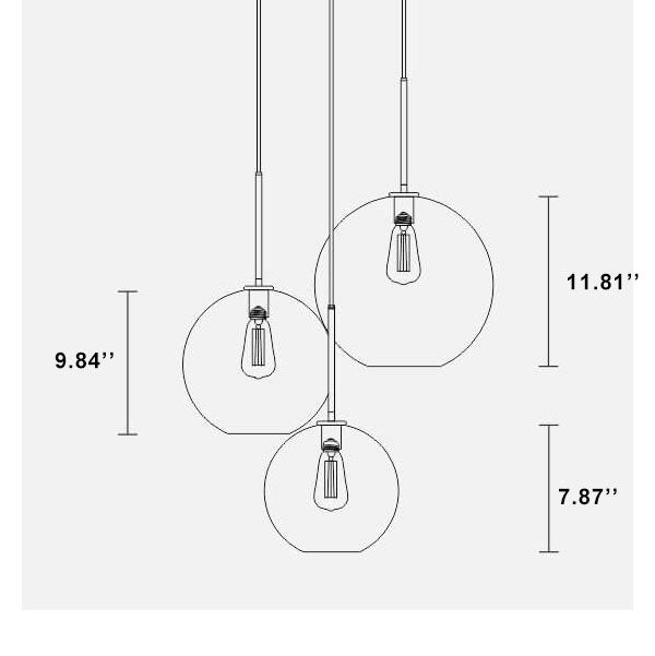 Nordic Globe Glass Pendant Light