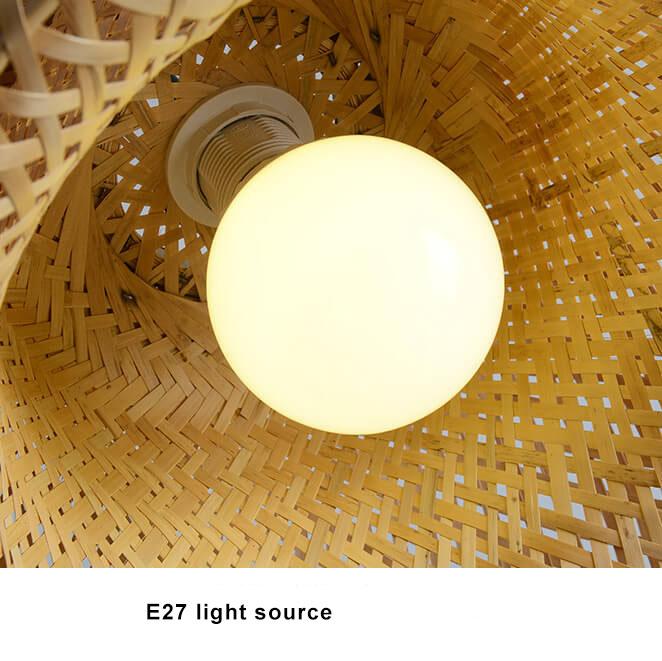 Single Dome Rattan Pendant Light