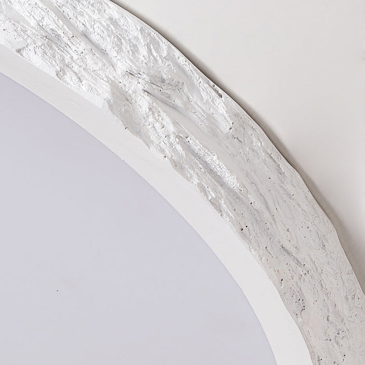 Minimalist Round Resin LED Flush Mount Ceiling Light