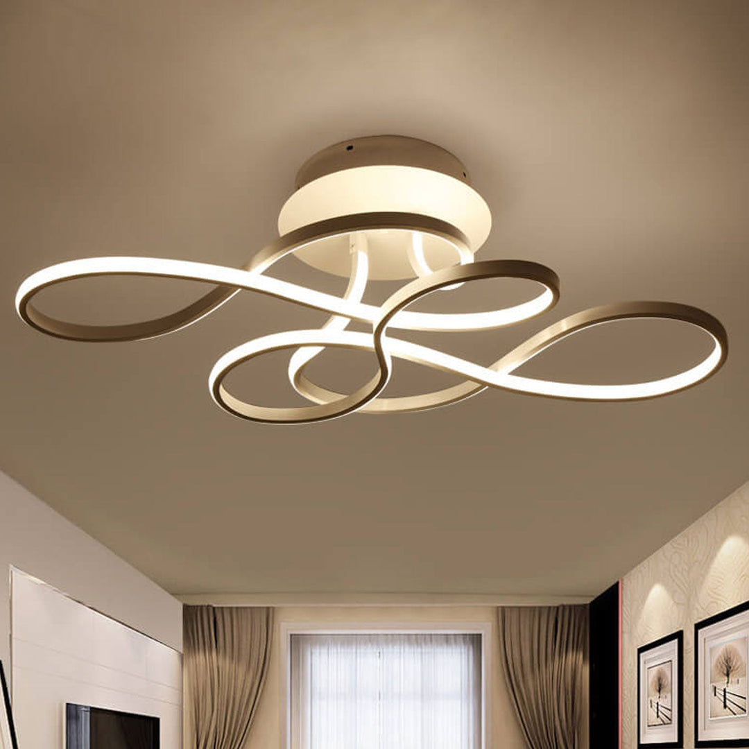 Acrylic Minimalist Aluminum LED Flush Mount Ceiling Light