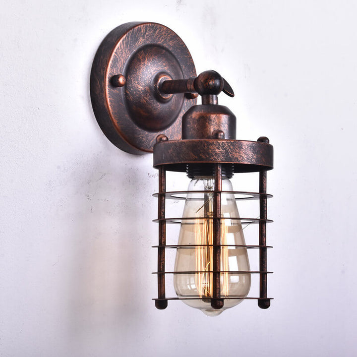 Northern Industrial Wrought Iron Wall Sconce
