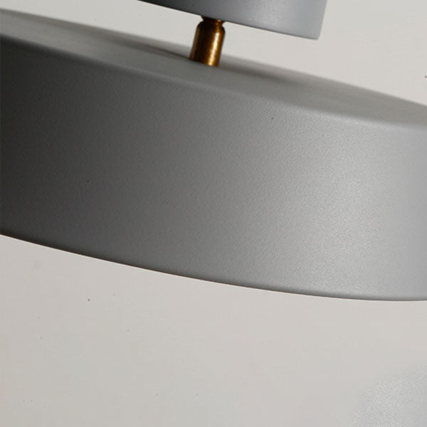 Nordic Round Iron LED Semi-Flush Ceiling Light