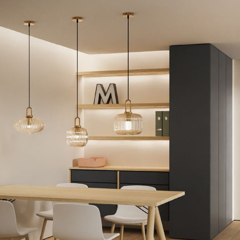 Contemporary Round Stainless Steel Pendant Light