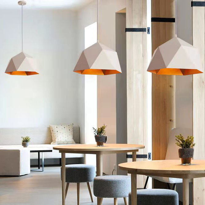 Modern Geometric Iron Pendant Light