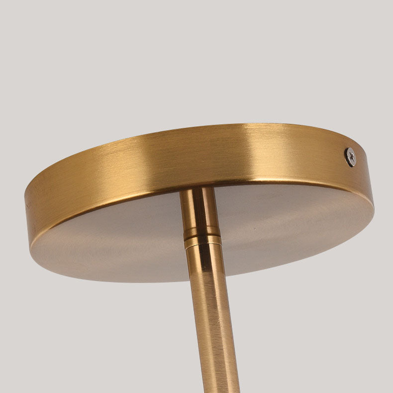 Wabi-Sabi Round Wood LED Semi-Flush Ceiling Light
