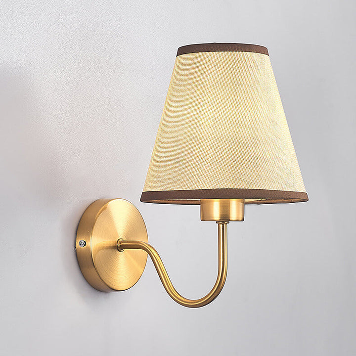 Minimalist Curved Fabric Wall Sconce