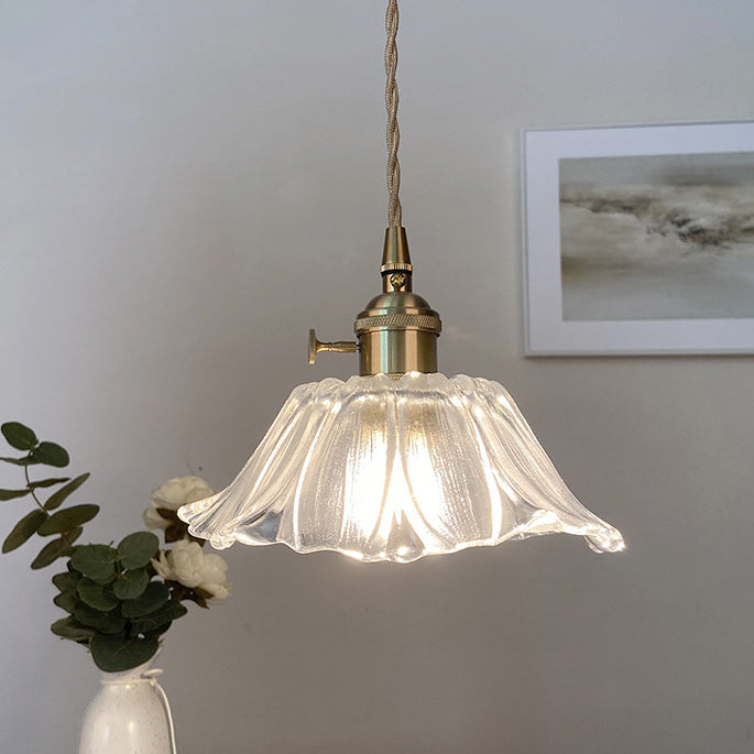 Art Deco Copper Pendant Light
