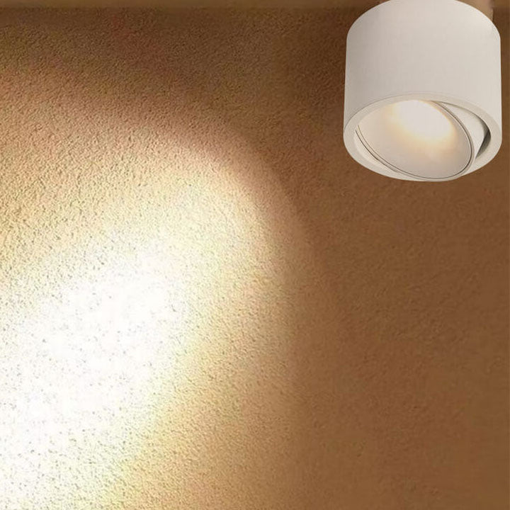 Minimalist Round Aluminum LED Flush Mount Ceiling Light