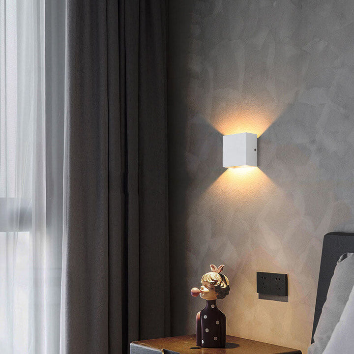 Minimalist Square Aluminum LED Wall Sconce