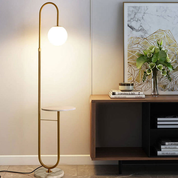 Minimalist Marble LED Floor Lamp